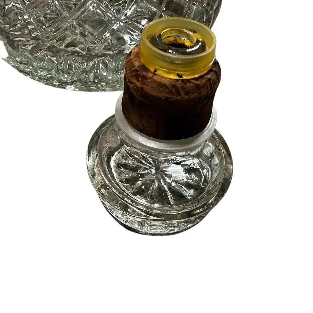 Vintage Genie Cut Glass Liquor Decanter with Stopper